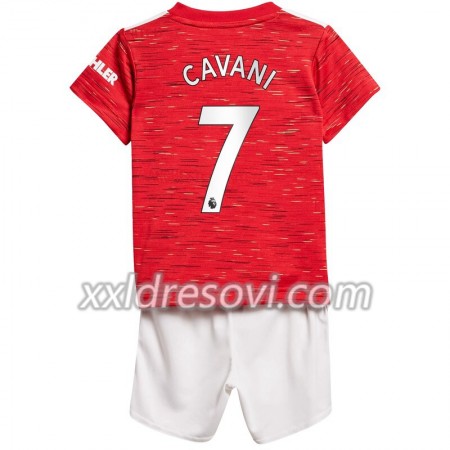 Manchester United Edinson Cavani 7 Domaći Dječji Komplet Dresovi za Nogomet 2020-2021 (+ kratke hlače)